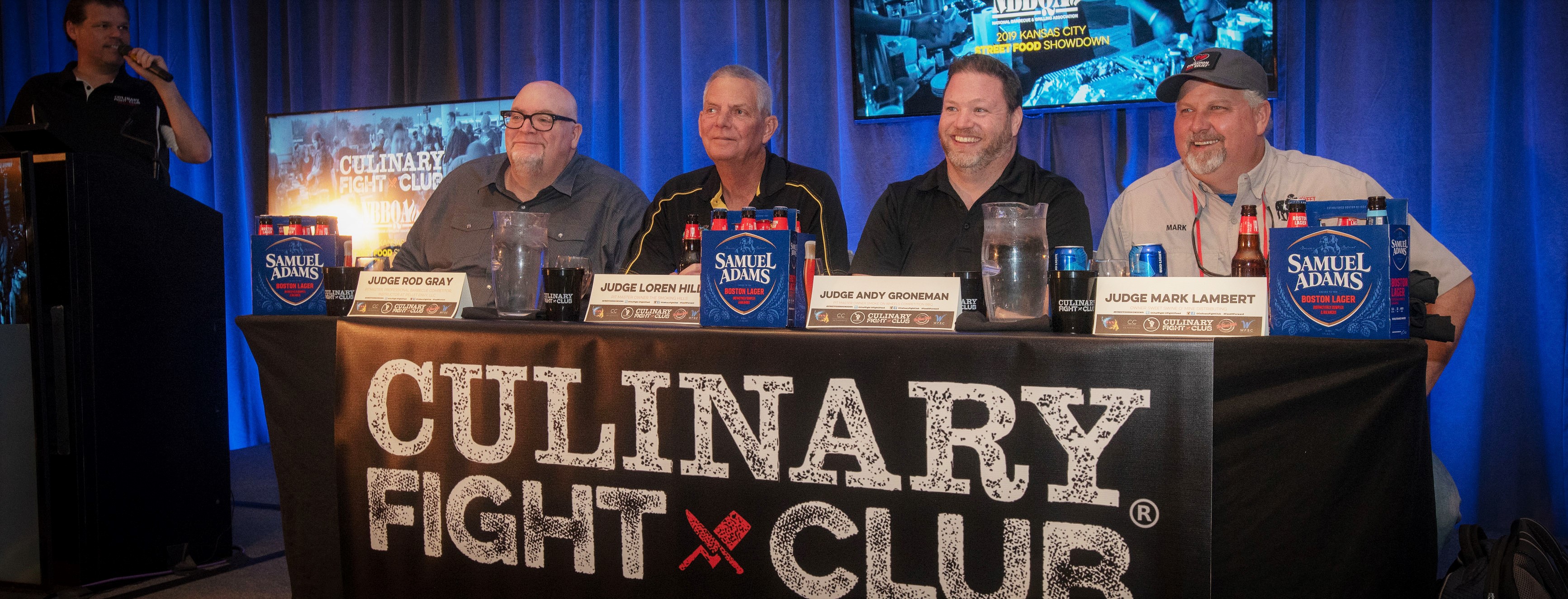 2019 Culinary Fight Club judges awaiting the team's entries