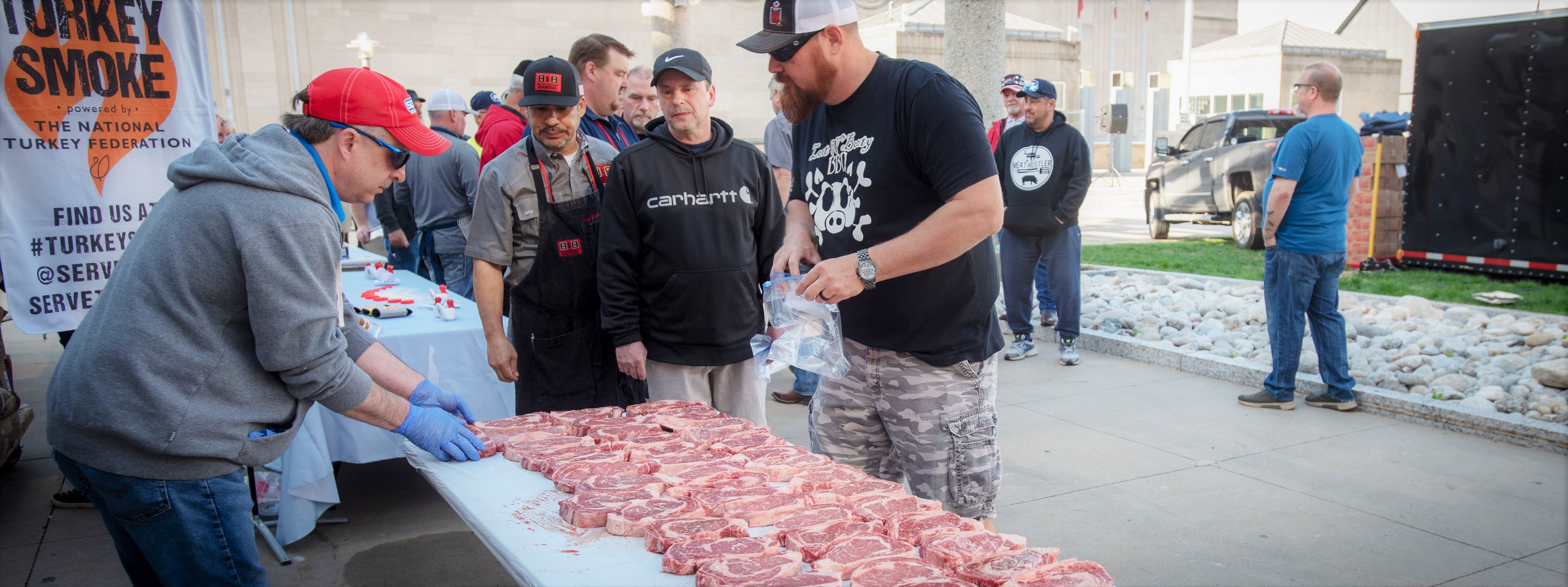 Meat selection at the 2019 Rhinestone Steak Competition