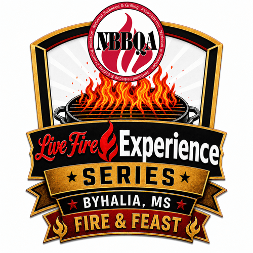 Byhalia Live Fire Experience &mdash; Fire & Feast &mdash; NBBQA Live Fire Experience Series logo