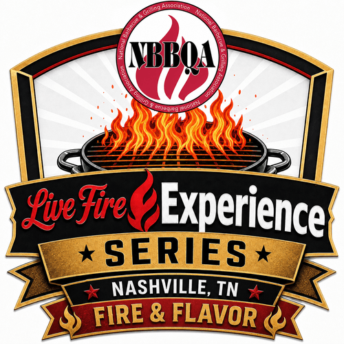 Nashville Fire & Flavor &mdash; NBBQA Live Fire Experience Series logo