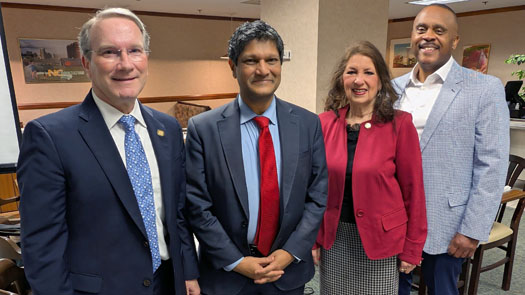 Caucus Co-chairs Sen. Paul Newton, Sen. Jay Chaudhuri, Rep. Donna White and Rep. Robert Reives