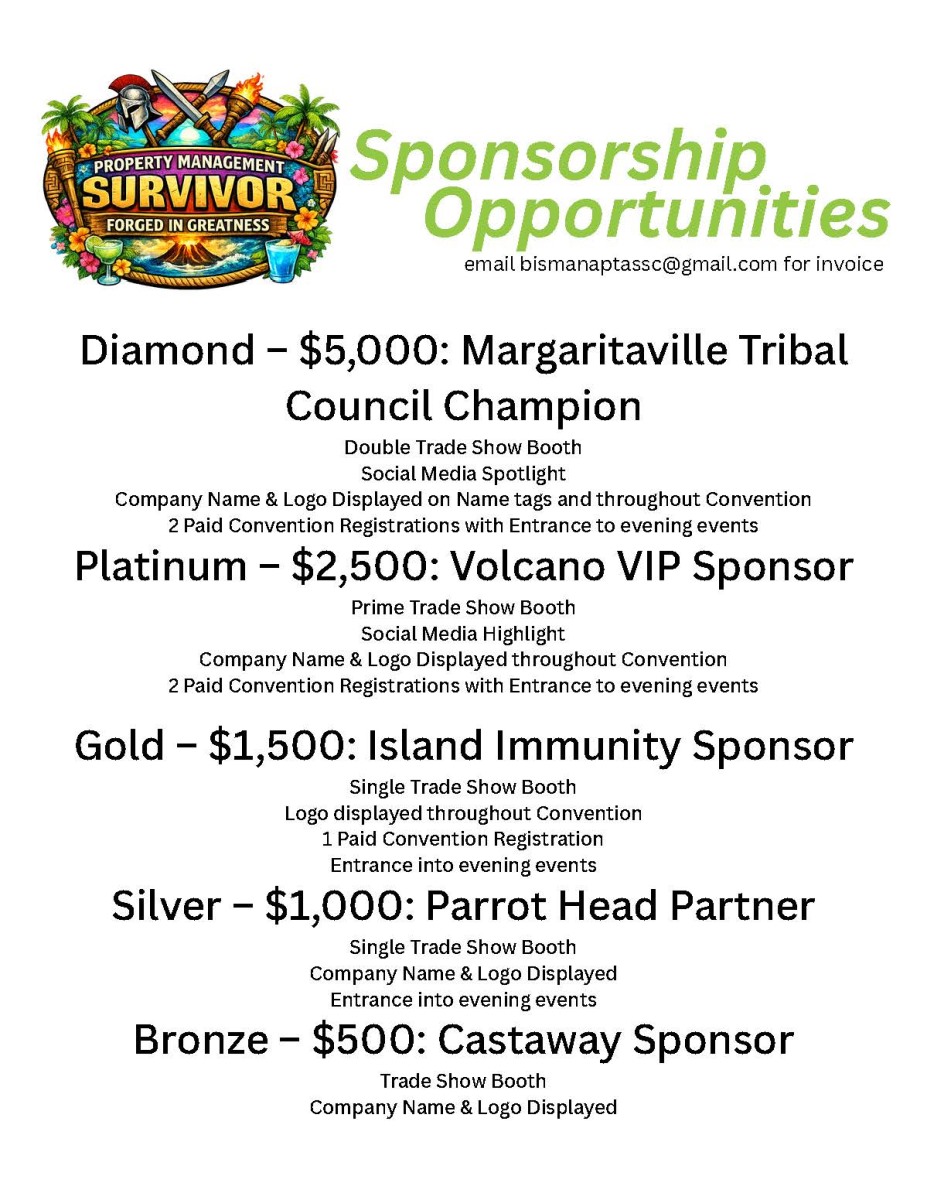 NDAA State Convention Sponsorships