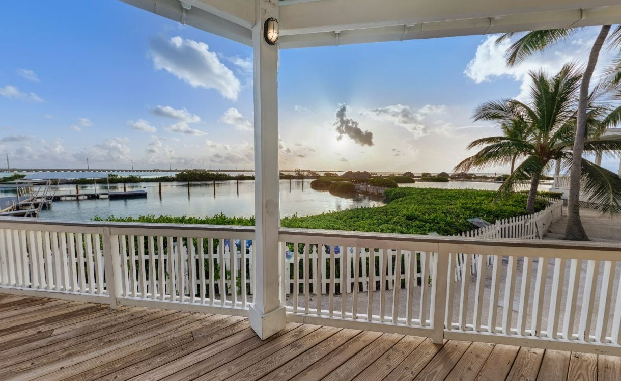 View from the Dolphin Deck at the Hawks Cay Resort