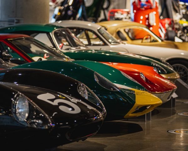 Historic race cars at the Barber Museum