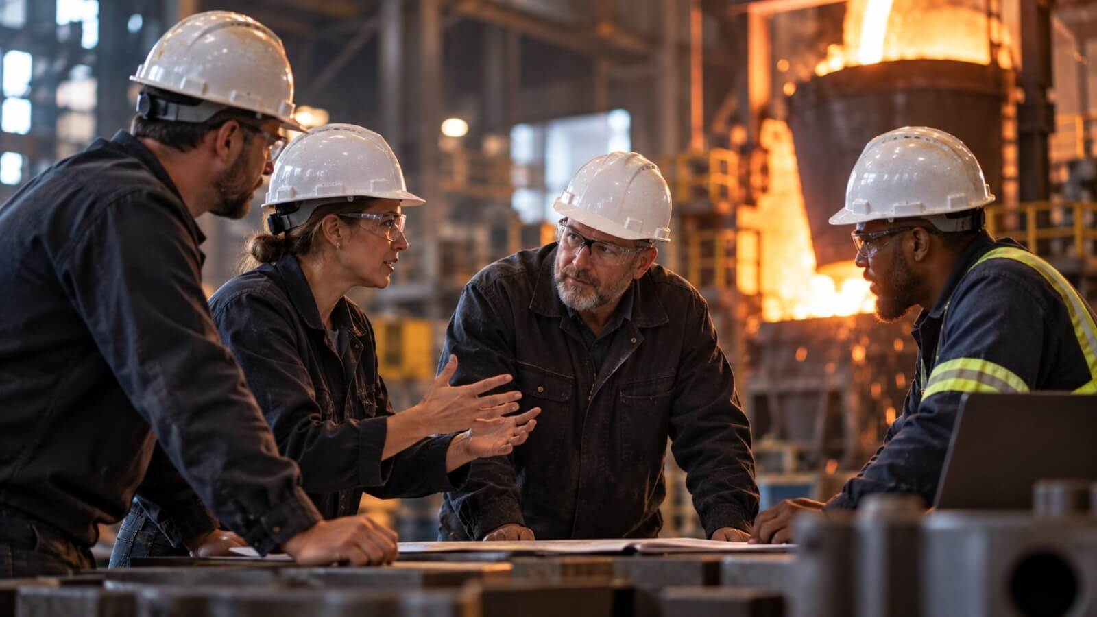 Operations leaders in an industry discussion