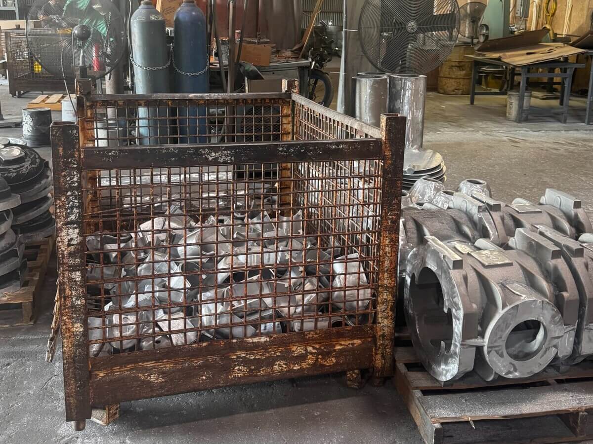 Attendees touring Fort Worth Aluminum Foundry