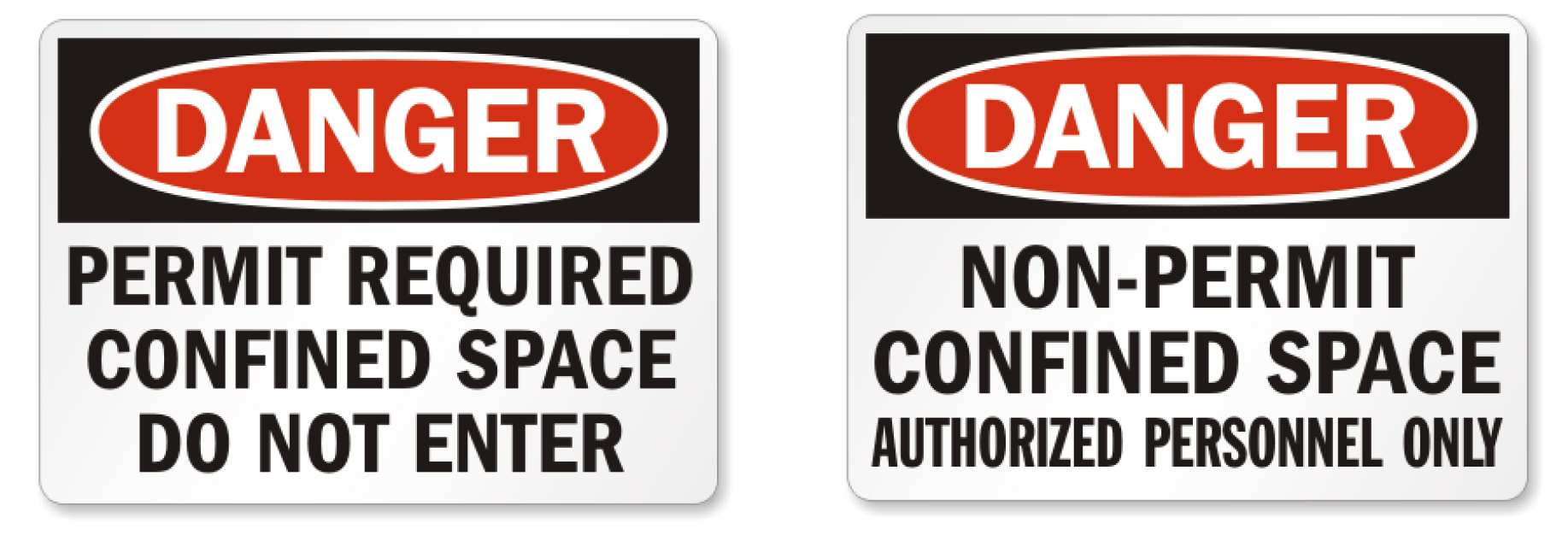 Confined space signs