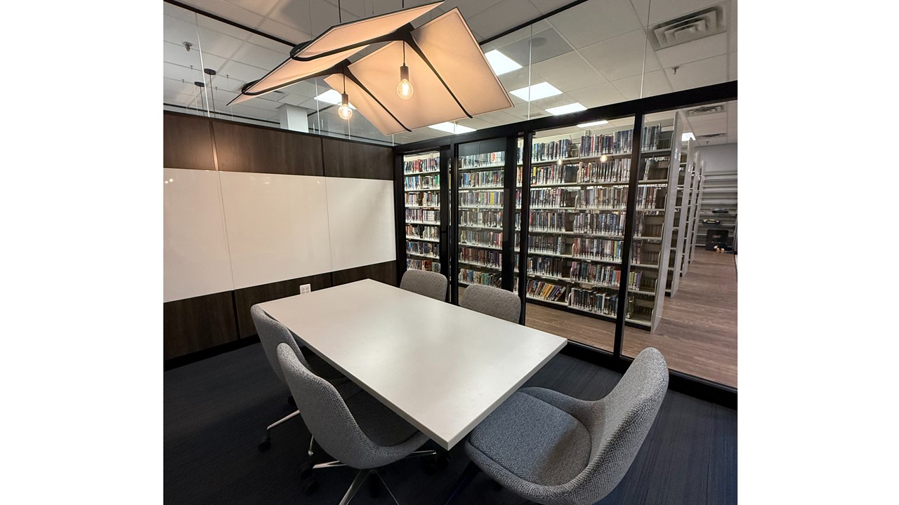 Glass Study rooms - Westfield Memorial Library