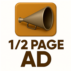 Gold Level Advertising  - 1/2 Page