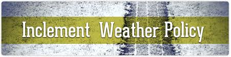 Inclement Weather Policy Header