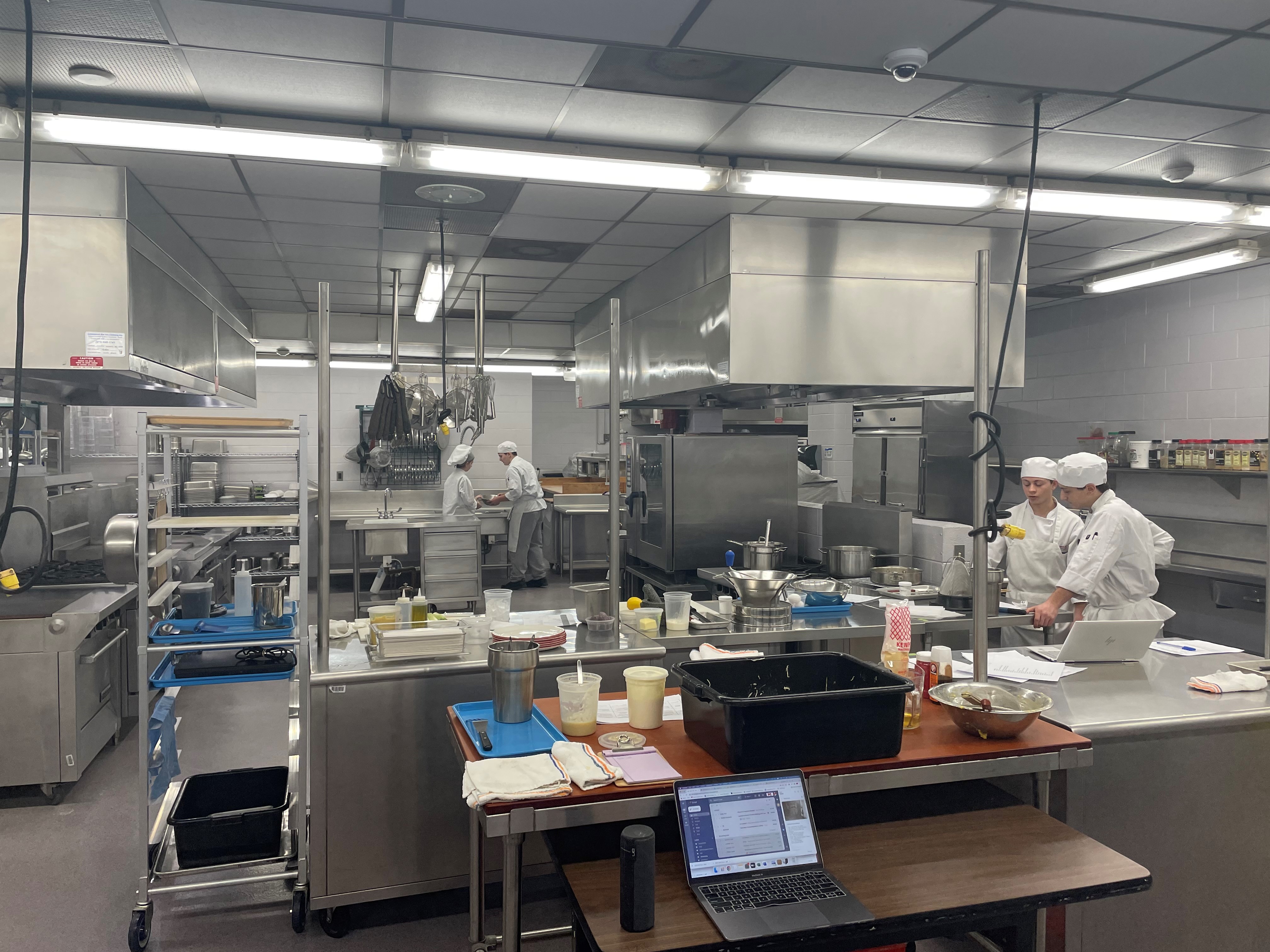 Students Practicing at the MCST Kitchen