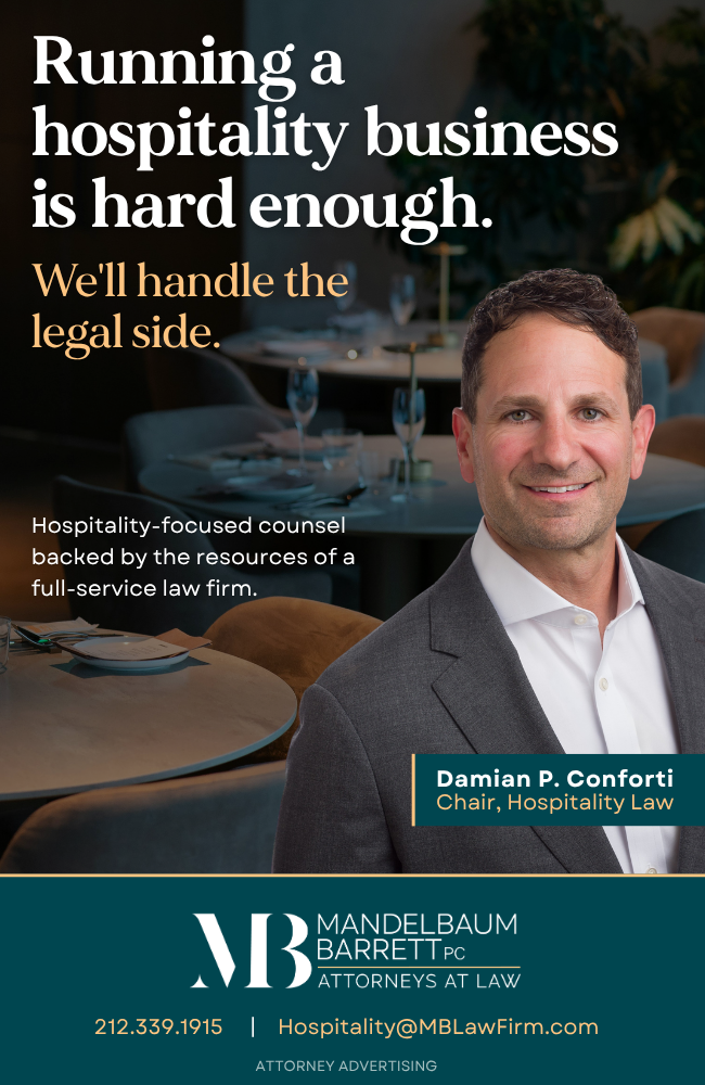 Mandelbaum Barrett PC Hospitality Law