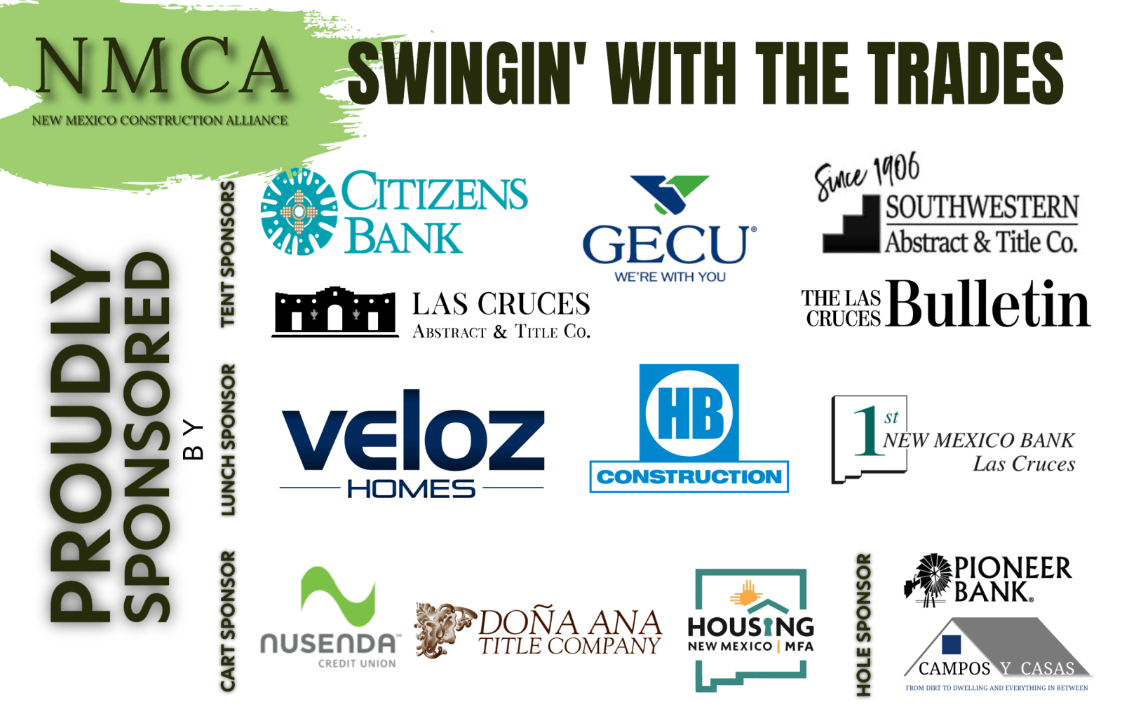 2026 Swingin' with the Trades Sponsors