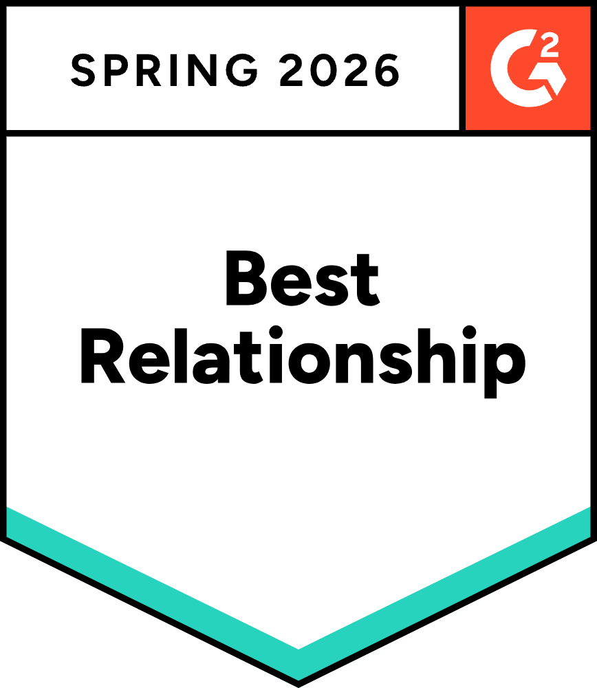 G2 Best Relationship Badge Spring 2026