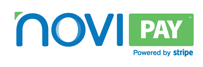 Novi Pay, Powered by Stripe logo