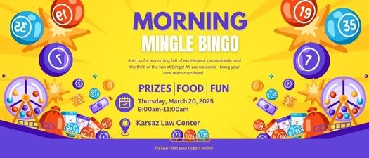 2025 NVSAA Morning Mingle Bingo 