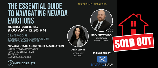 2026 Southern- The Essential Guide to Navigating Nevada Evictions-SOLD OUT