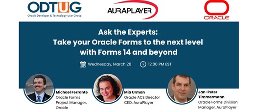 Ask the Experts: Everything You Want to Know About Oracle Forms 14 But Were Afraid to Ask