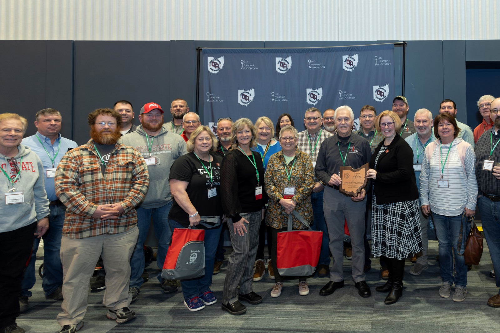 Photo of Members of the Fulton Township Association with OTA Executive Director Heidi M. Fought at the 2025 OTA Winter Conference