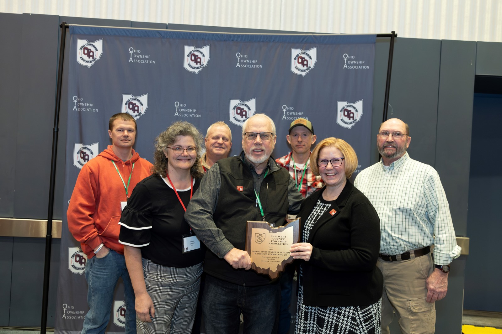 Photo of Members of the Van Wert County Township Association with OTA Executive Director Heidi M. Fought at the 2025 OTA Winter Conference