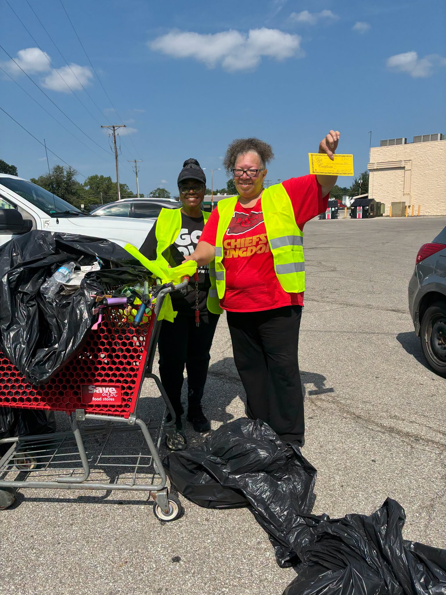 Volunteers participating in the Clinton Township Community Clean-Up