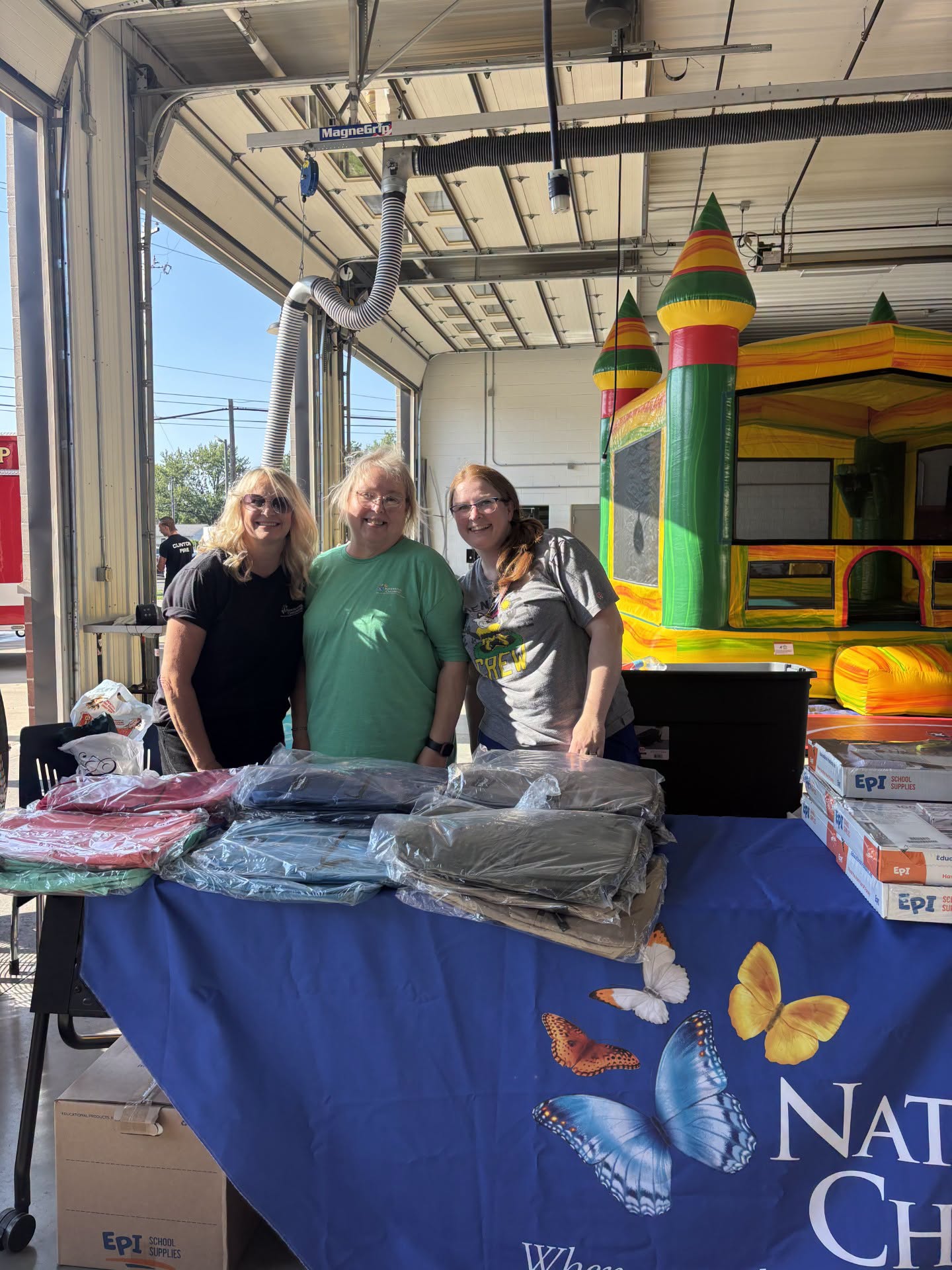 Clinton Township community members at National Night Out