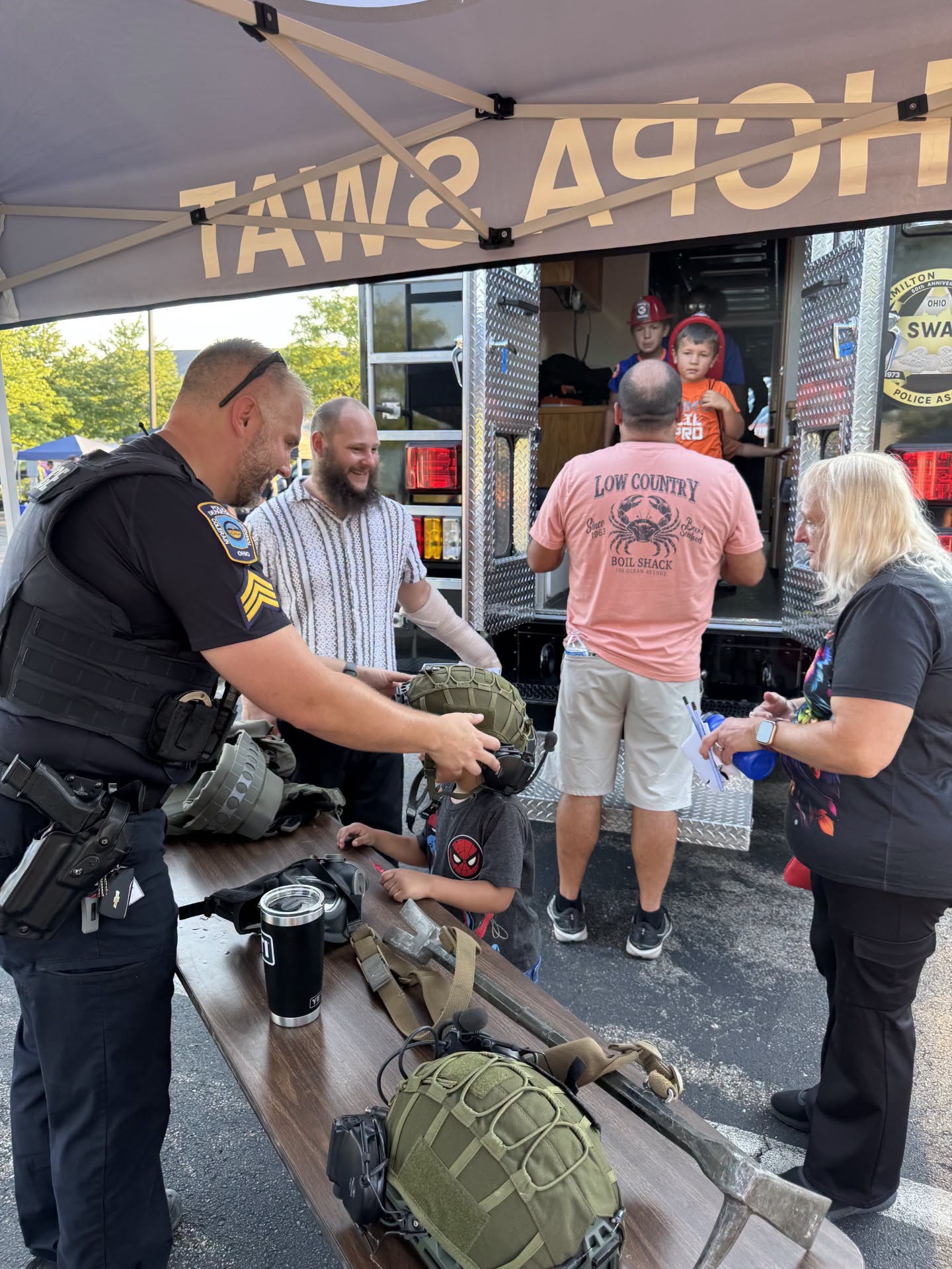 Residents enjoying a Colerain Township community event