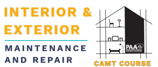 Interior & Exterior Maintenance and Repair Course CAMT W2023- Harrisburg