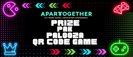 APARTogether Prize Pak Palooza QR Game-EXHIBITORS ONLY