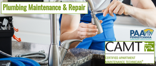 Plumbing Maintenance and Repair Course CAMT SP2023- Pittsburgh