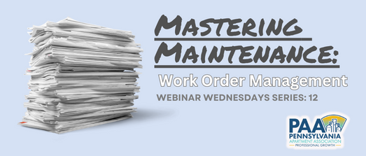 Mastering Maintenance: Work Order Management-PAAWW# 12