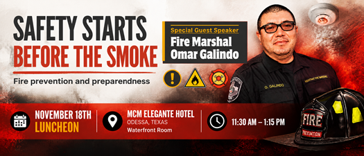 November Luncheon-Safety Starts Before The Smoke
