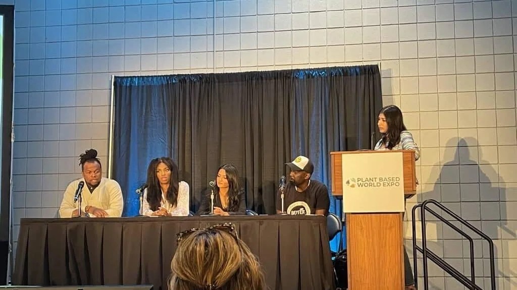 Speakers on the panel at plant based world