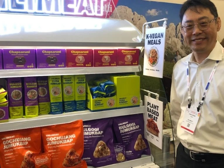 Plant-based Korean food samples