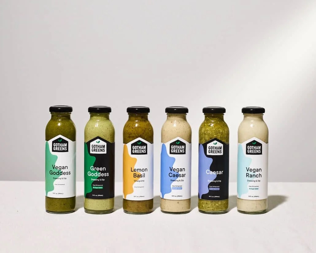 Gotham Greens' line of plant-based salad dressings