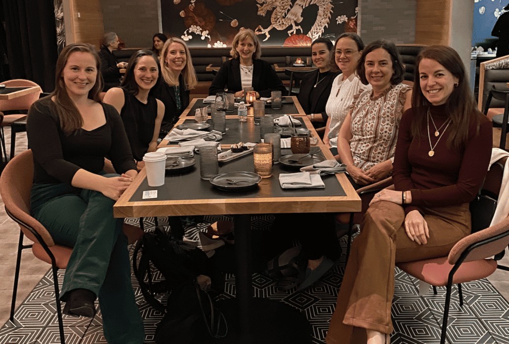 Team dinner after a long and productive day at the Capitol.