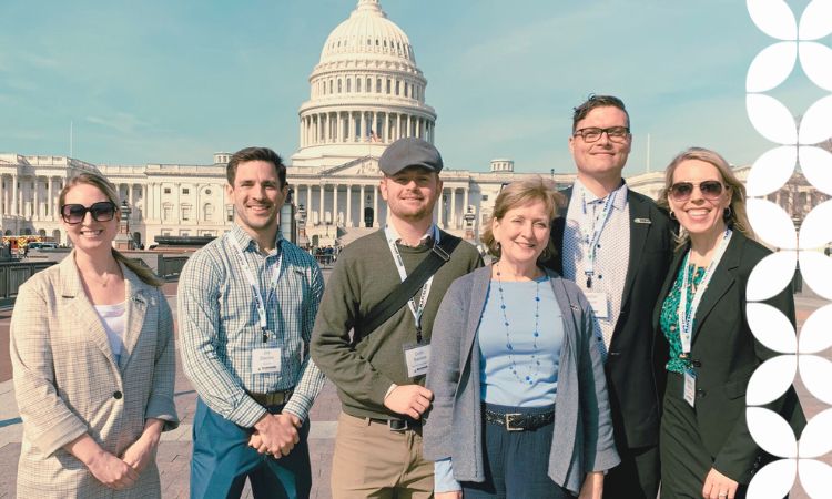 PBFA members and staff outside the Capitol in DC