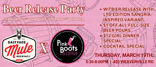 Asheville Chapter Collaboration Collective Beer Release Party at Salt Face Mule