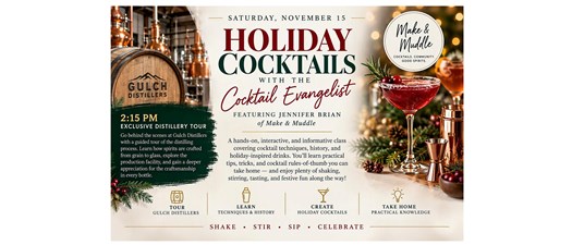 Montana Chapter Distillery Tour and Cocktail Class