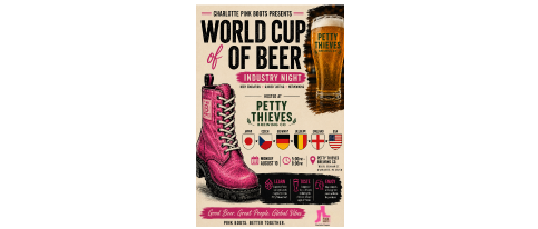 Charlotte Pink Boots World Cup of Beer