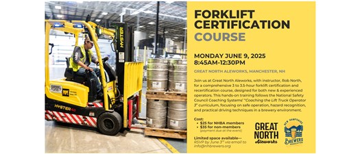 New Hampshire Chapter Forklift Certification Course