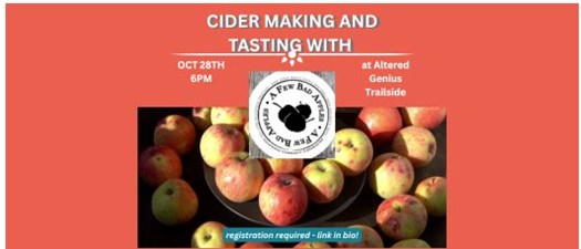 Pittsburgh Chapter October Meeting with A Few Bad Apples