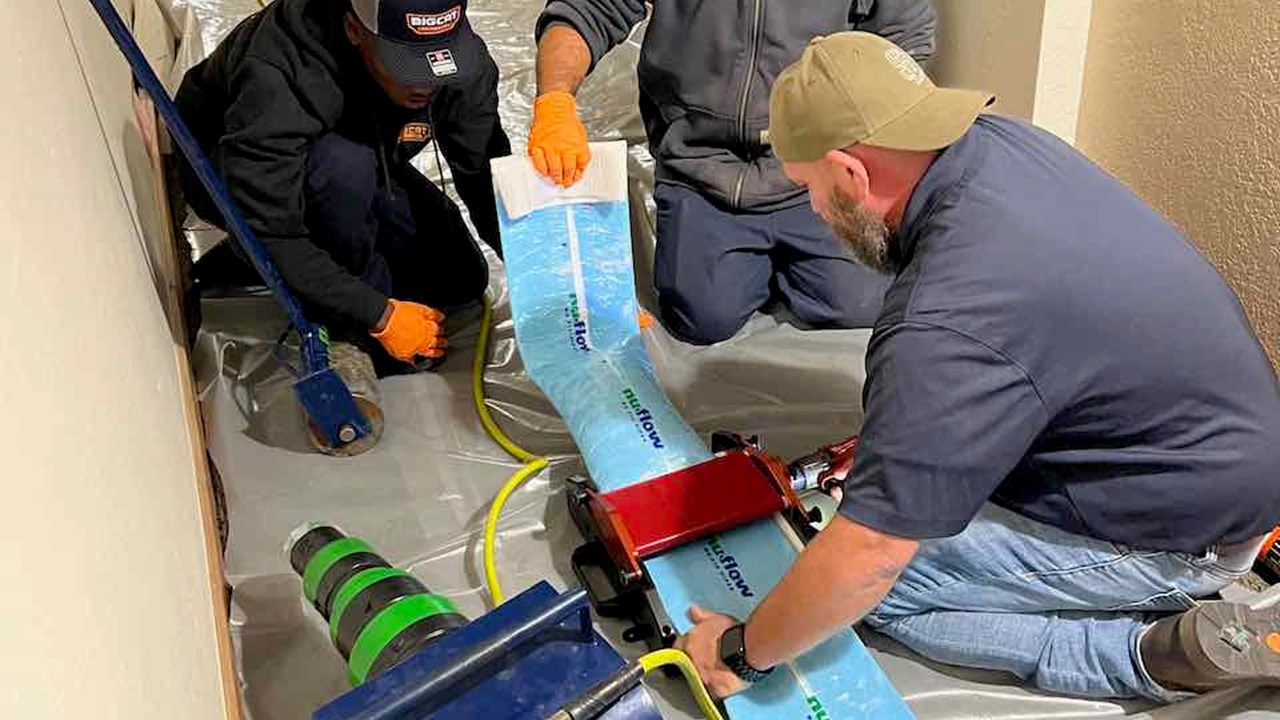 Preparing pipe liner for installation