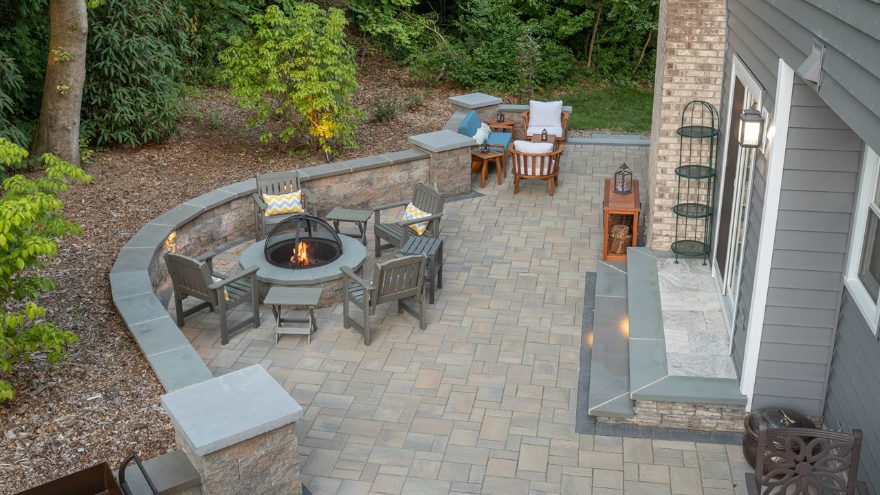 Stone Paver or Stamped Concrete Patios