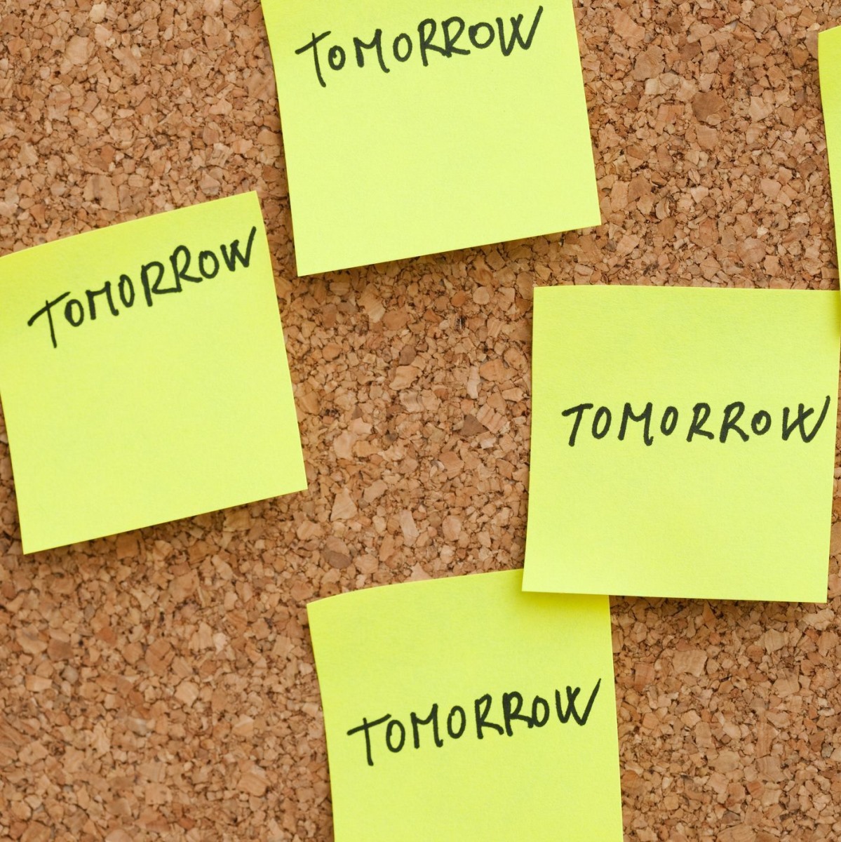 Procrastination stock photo