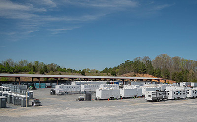 United Site Services Camp Setup