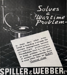 A WWII-era ad for ELSAN toilets