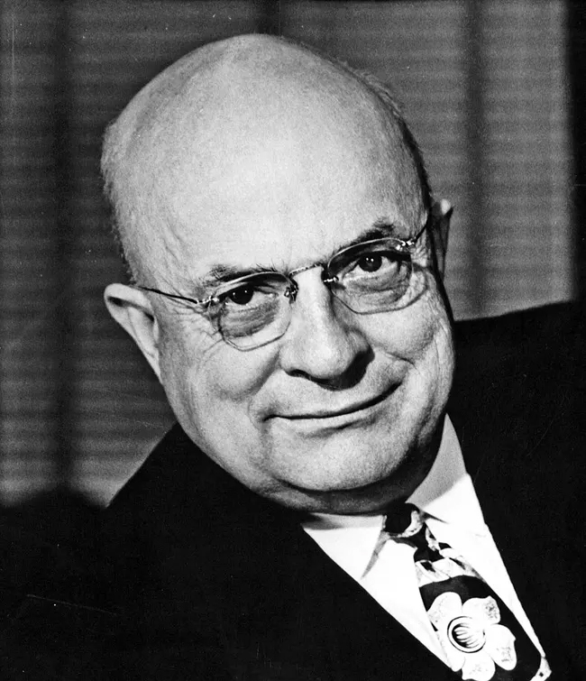 black and white headshot of Henry J. Kaiser