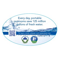 Water Saving Decal-unit size Qty. 250