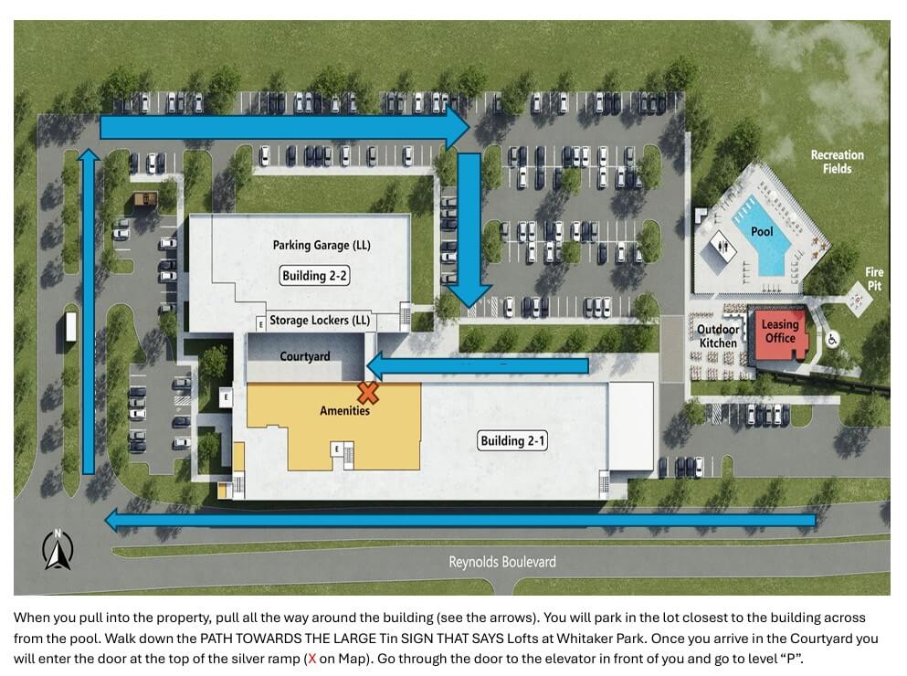 Lofts at WP - Directional Map